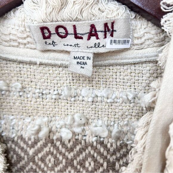 DOLAN Collection Anthropologie Fringed Textured Jacket Medium - Picture 6 of 8